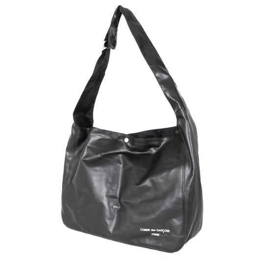 COMME des GARCONS HOMME 24AW Faux Leather Shoulder Bag Black