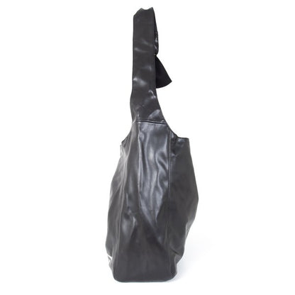 COMME des GARCONS HOMME 24AW Faux Leather Shoulder Bag Black