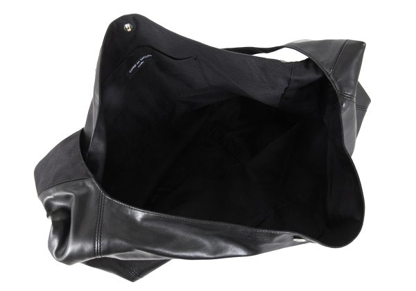 COMME des GARCONS HOMME 24AW Faux Leather Shoulder Bag Black