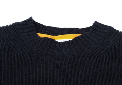 Sacai 24AW Nylon Twill Docking Pullover Sweater Green Size 1