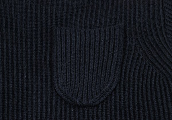 Sacai 24AW Nylon Twill Docking Pullover Sweater Green Size 1