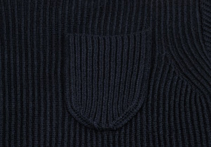 Sacai 24AW Nylon Twill Docking Pullover Sweater Green Size 1