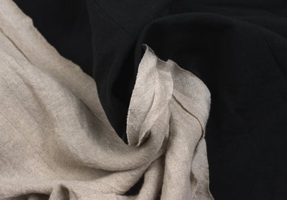 Yohji Yamamoto POUR HOMME 22SS Linen Ecru Black Jacket Size 2