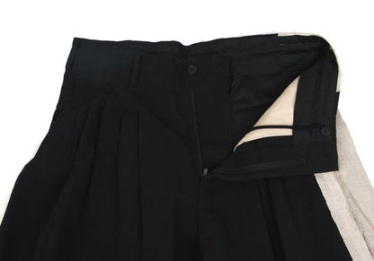 Yohji Yamamoto POUR HOMME 22SS Linen Ecru Panel Pants Size 2