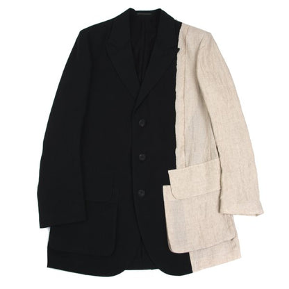 Yohji Yamamoto POUR HOMME 22SS Linen Blend Setup Ecru Size 2