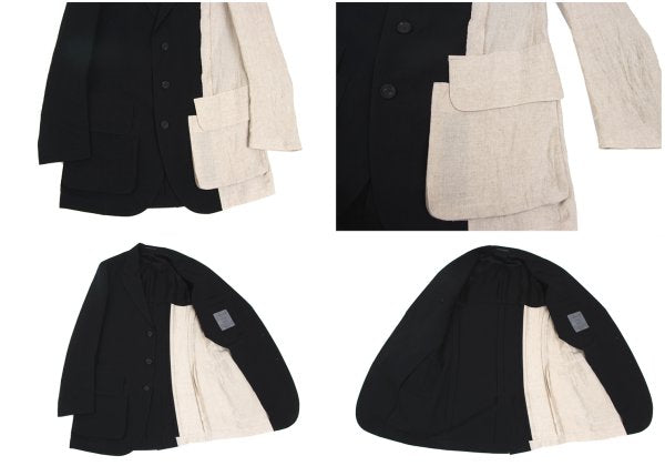 Yohji Yamamoto POUR HOMME 22SS Linen Blend Setup Ecru Size 2