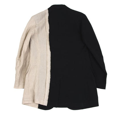 Yohji Yamamoto POUR HOMME 22SS Linen Blend Setup Ecru Size 2