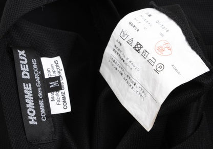 COMME des GARCONS HOMME DEUX Black Mesh T-Shirt Size M
