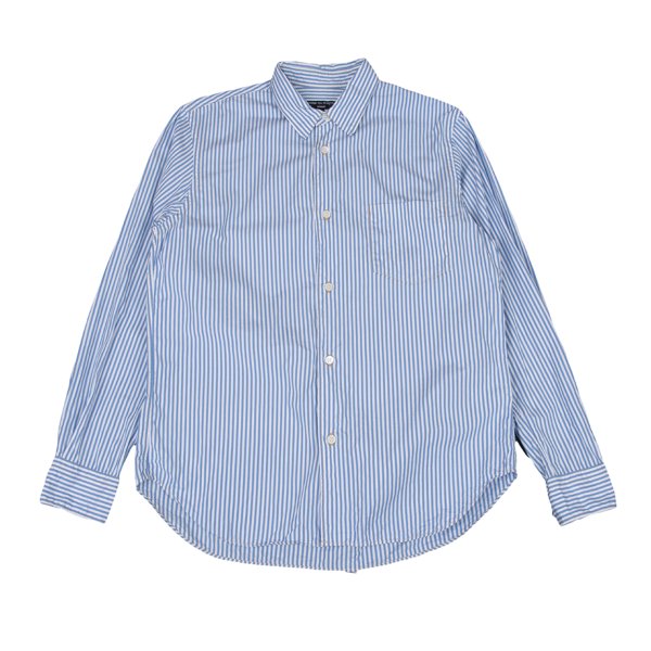 COMME des GARCONS HOMME Blue White Cotton Shirt Size S