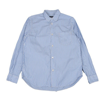 COMME des GARCONS HOMME Blue White Cotton Shirt Size S