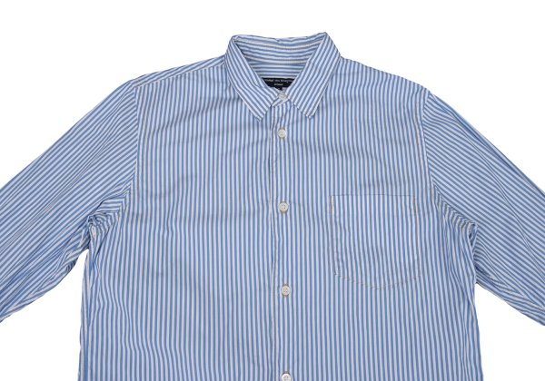 COMME des GARCONS HOMME Blue White Cotton Shirt Size S