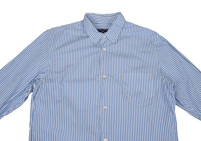 COMME des GARCONS HOMME Blue White Cotton Shirt Size S