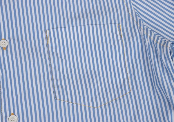 COMME des GARCONS HOMME Blue White Cotton Shirt Size S