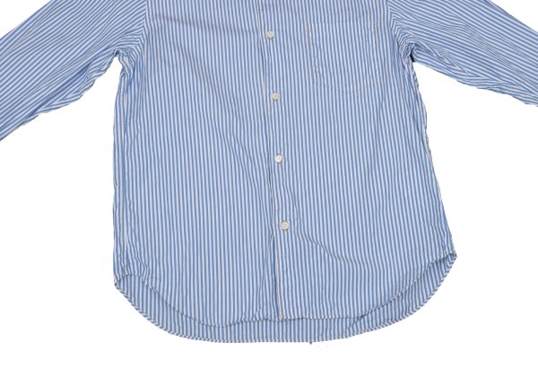 COMME des GARCONS HOMME Blue White Cotton Shirt Size S