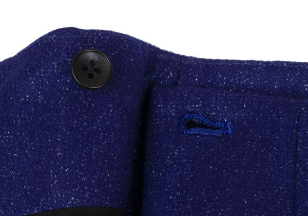 JOSEPH Wool Blend Glitter Wrap Skirt Blue Size 36
