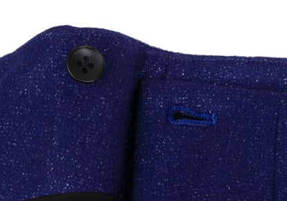 JOSEPH Wool Blend Glitter Wrap Skirt Blue Size 36