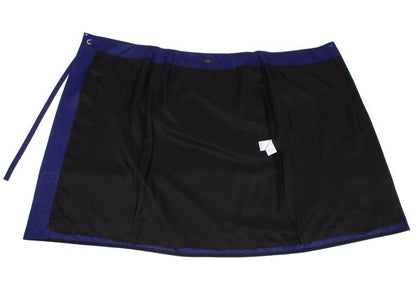 JOSEPH Wool Blend Glitter Wrap Skirt Blue Size 36