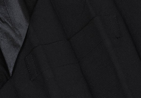 ISSEY MIYAKE 00SS Black Lapel Pleated Jacket Size S