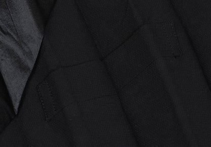 ISSEY MIYAKE 00SS Black Lapel Pleated Jacket Size S