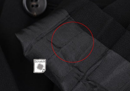 ISSEY MIYAKE 00SS Black Lapel Pleated Jacket Size S