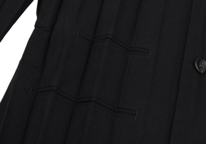 ISSEY MIYAKE 00SS Black Lapel Pleated Jacket Size S