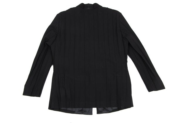 ISSEY MIYAKE 00SS Black Lapel Pleated Jacket Size S