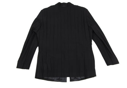 ISSEY MIYAKE 00SS Black Lapel Pleated Jacket Size S