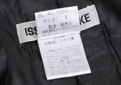 ISSEY MIYAKE 00SS Black Lapel Pleated Jacket Size S