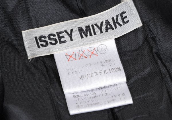 ISSEY MIYAKE 00SS Black Lapel Pleated Jacket Size S