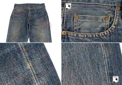 Yohji Yamamoto POUR HOMME 02AW Yuzen Jeans Indigo Size 34