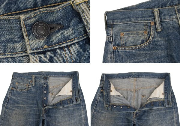 Yohji Yamamoto POUR HOMME 02AW Yuzen Jeans Indigo Size 34