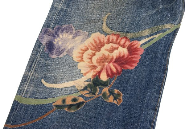 Yohji Yamamoto POUR HOMME 02AW Yuzen Jeans Indigo Size 34