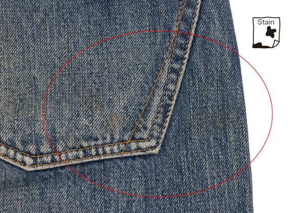 Yohji Yamamoto POUR HOMME 02AW Yuzen Jeans Indigo Size 34