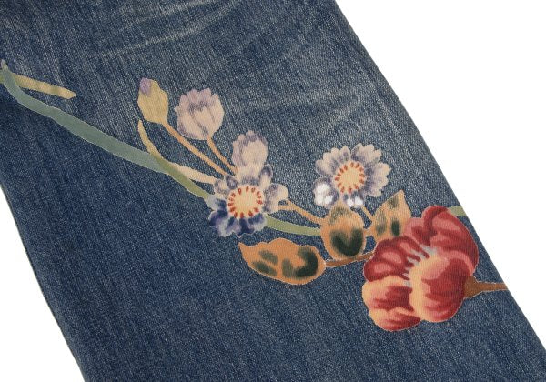 Yohji Yamamoto POUR HOMME 02AW Yuzen Jeans Indigo Size 34