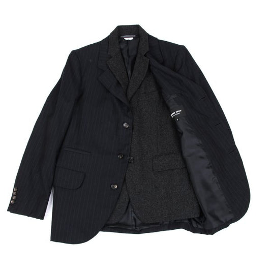 COMME des GARCONS HOMME DEUX Vest-Panel Vest Navy Size M