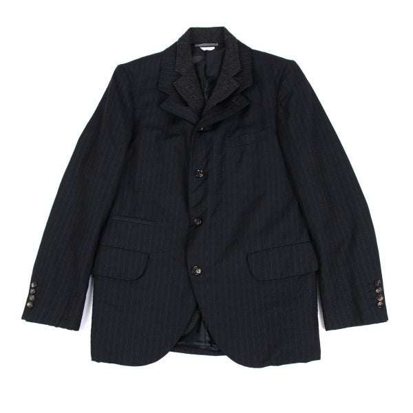 COMME des GARCONS HOMME DEUX Vest-Panel Vest Navy Size M
