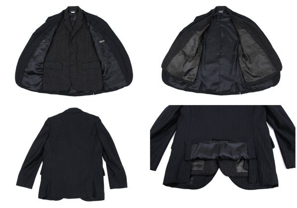 COMME des GARCONS HOMME DEUX Vest-Panel Vest Navy Size M
