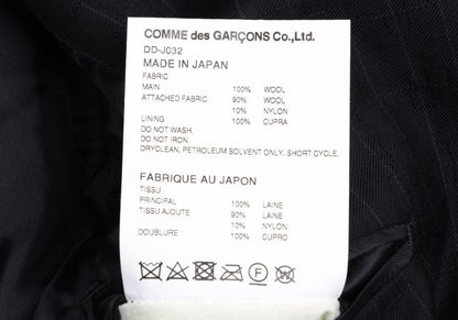 COMME des GARCONS HOMME DEUX Vest-Panel Vest Navy Size M