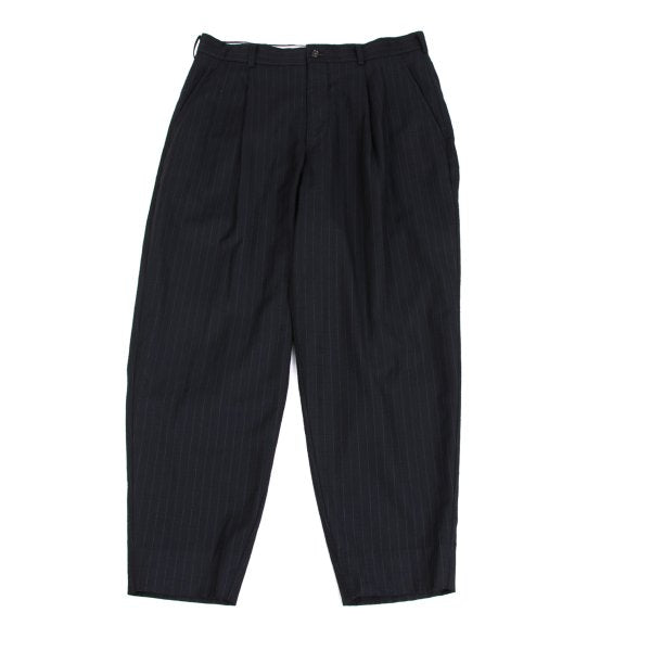 COMME des GARCONS HOMME DEUX Wool Emb. Pants Navy Size M