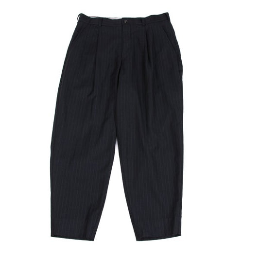COMME des GARCONS HOMME DEUX Wool Emb. Pants Navy Size M