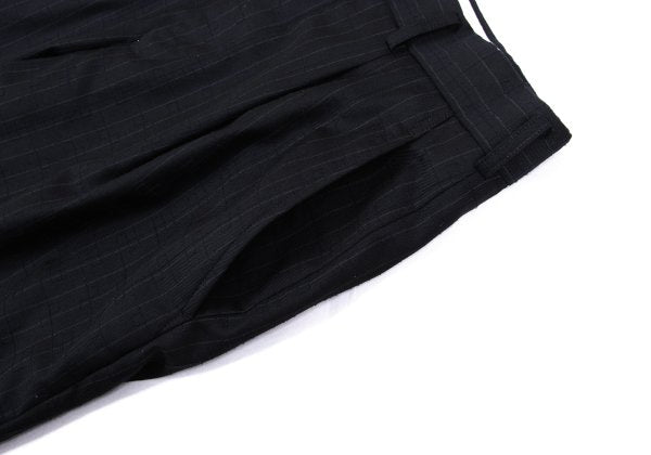 COMME des GARCONS HOMME DEUX Wool Emb. Pants Navy Size M