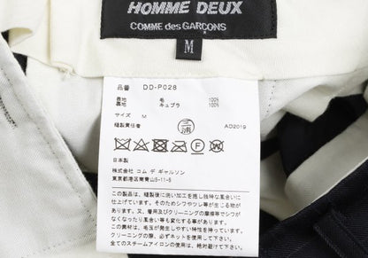 COMME des GARCONS HOMME DEUX Wool Emb. Pants Navy Size M