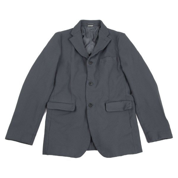 COMME des GARCONS HOMME DEUX Poly Design Blue Gray Jacket Size L