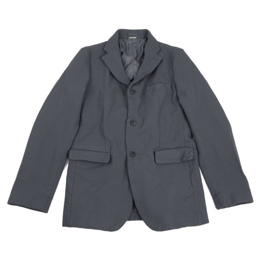 COMME des GARCONS HOMME DEUX Poly Design Blue Gray Jacket Size L