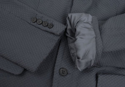 COMME des GARCONS HOMME DEUX Poly Design Blue Gray Jacket Size L
