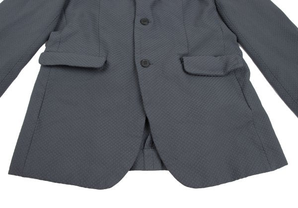 COMME des GARCONS HOMME DEUX Poly Design Blue Gray Jacket Size L