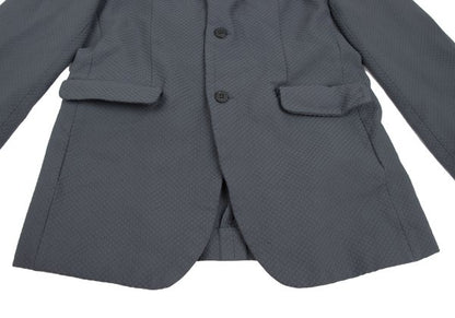 COMME des GARCONS HOMME DEUX Poly Design Blue Gray Jacket Size L