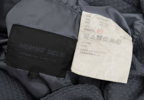COMME des GARCONS HOMME DEUX Poly Design Blue Gray Jacket Size L