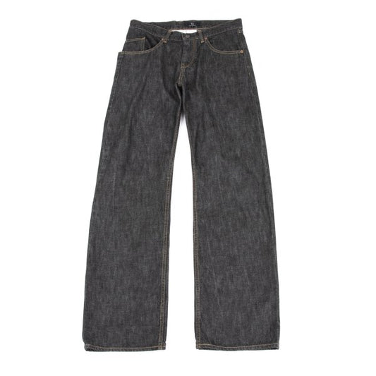 Y's Asymmetrical Pocket Design Denim Jeans Black Size 1