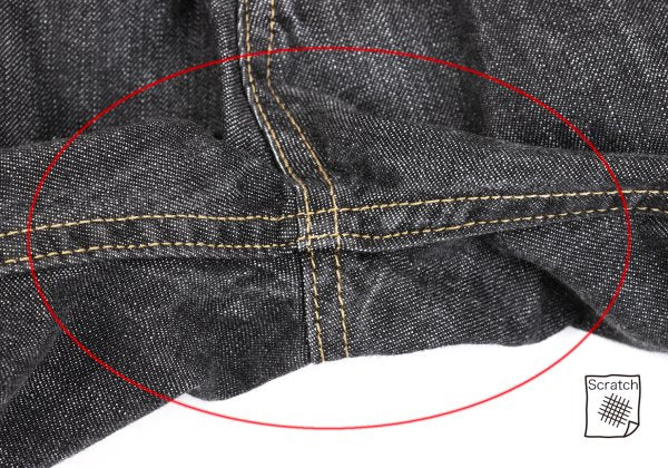 Y's Asymmetrical Pocket Design Denim Jeans Black Size 1
